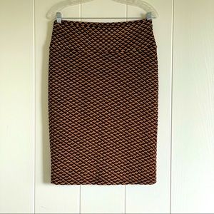 COPPER stretch pencil skirt